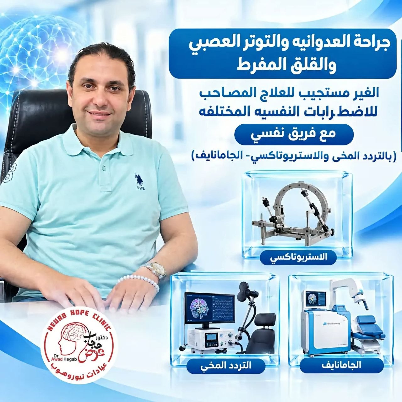 د. عوض حجاب استشاري مخ وأعصاب - جراحة العدوانية والقلق المفرط | جريدة تحت الضوء